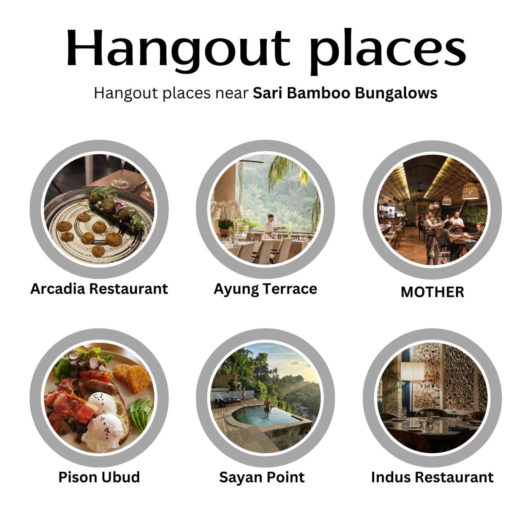Sari Bamboo Bungalows Ubud Exterior foto
